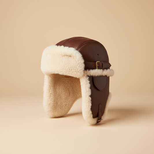 Leather Fur Hat