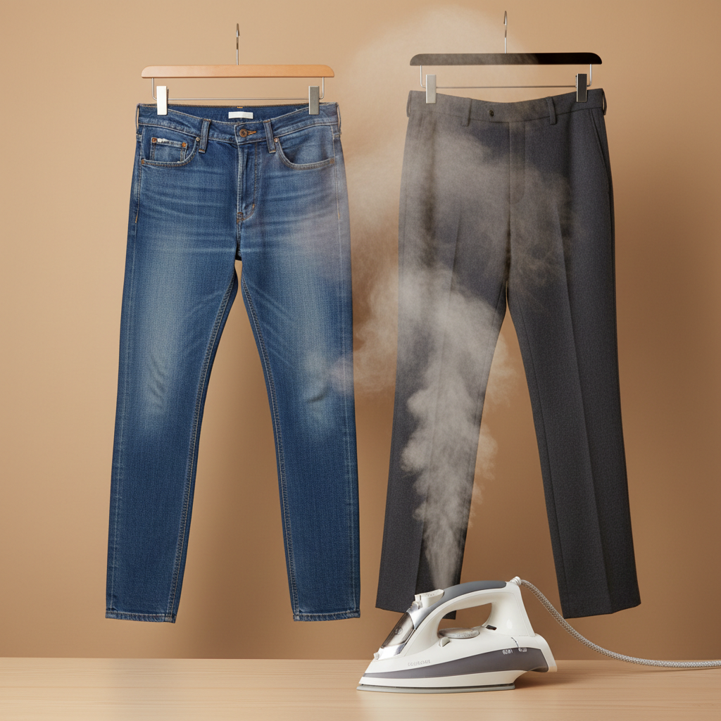 Trousers Ironing with Steam